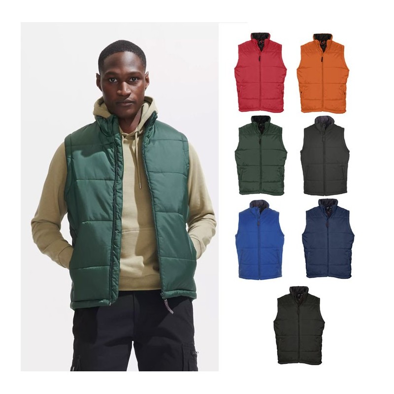 Bodywarmer matelassé homme personnalisable "WARM" Bodywarmer matelassé homme personnalisable "WARM"