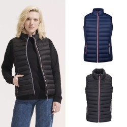 Doudoune femme sans manche en duvet personnalisée "VICTOIRE"