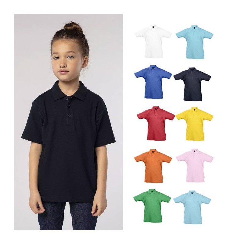 polo enfant couleur personnalisable SUMMER II polo enfant couleur personnalisable SUMMER II