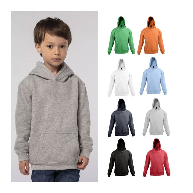 Sweat-shirt publicitaire à capuche enfant SLAM