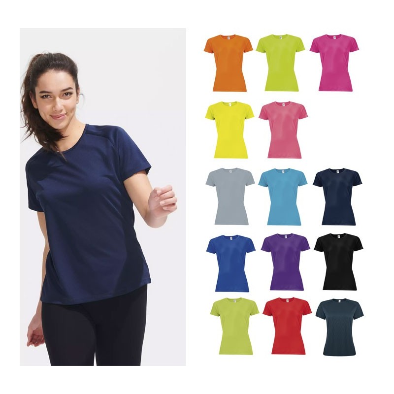Tee-shirt publicitaire femme pour le sport SPORTY Tee-shirt publicitaire femme pour le sport SPORTY