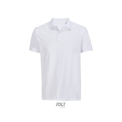 Polo publicitaire unisexe en coton peigné "PACIFIC Blanc"