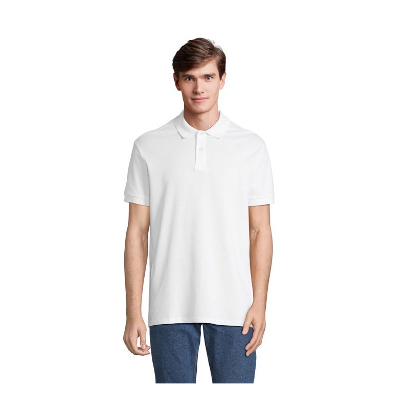 Polo publicitaire unisexe en coton peigné "PACIFIC Blanc" Polo publicitaire unisexe en coton peigné "PACIFIC Blanc"