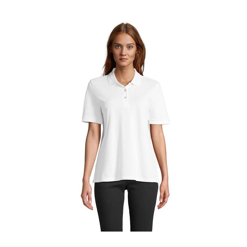 Polo publicitaire femme en coton peigné "PACIFIC Blanc" Polo publicitaire femme en coton peigné "PACIFIC Blanc"