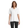 Polo publicitaire femme en coton peigné "PACIFIC Blanc"