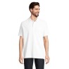 Polo publicitaire unisexe en coton biologique "PEGASE blanc"