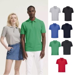 Polo publicitaire unisexe en coton biologique "PEGASE couleur"