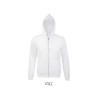 Veste publicitaire homme zippée en molleton avec capuche "SPIKE Blanc"