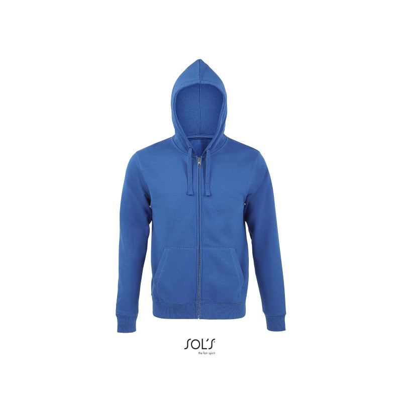 Veste publicitaire homme zippée en molleton avec capuche "SPIKE Couleu Veste publicitaire homme zippée en molleton avec capuche "SPIKE Couleu