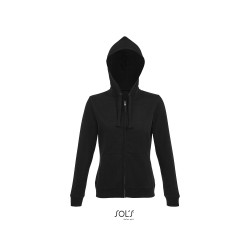 Veste publicitaire femme zippée en molleton avec capuche SPIKE Couleur