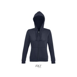 Veste publicitaire femme zippée en molleton avec capuche SPIKE Couleur