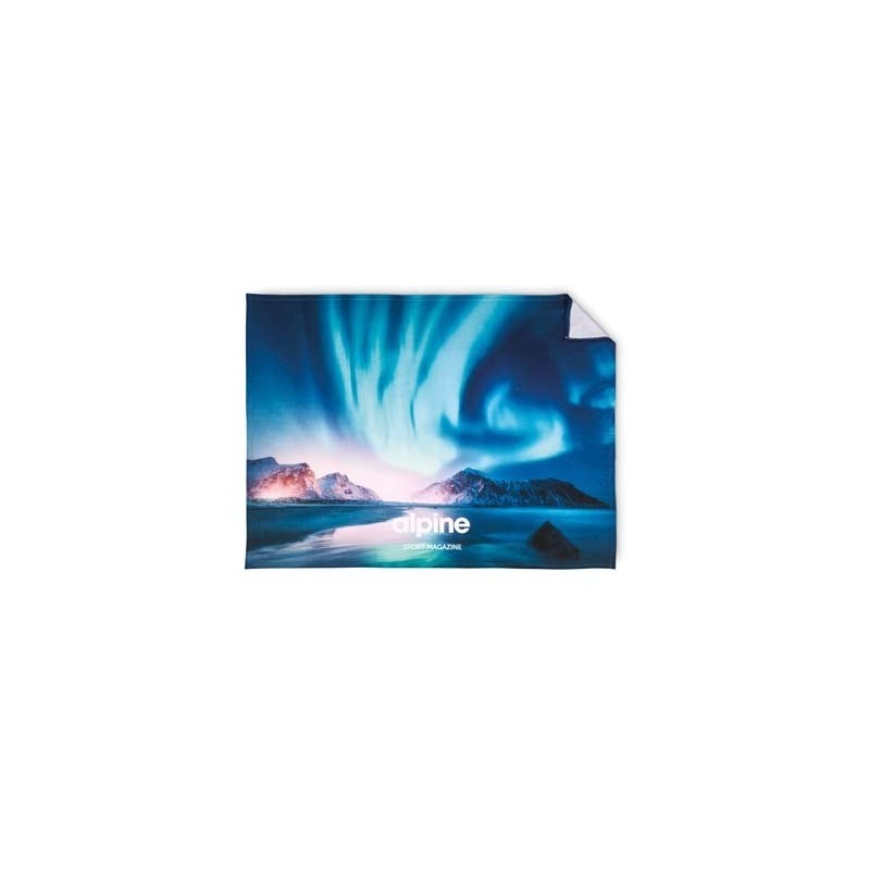 Plaid polaire personnalisable en sublimation quadrichromie Plaid polaire personnalisable en sublimation quadrichromie